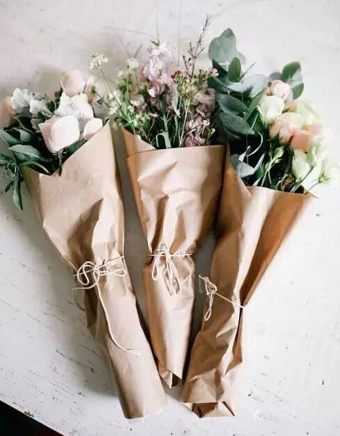 牛皮纸鲜花包装